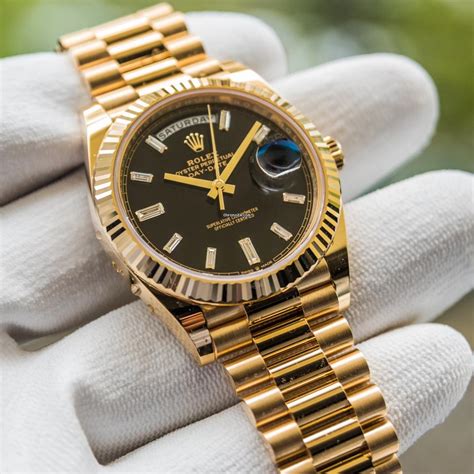 rolex day date gold silber schwarz|rolex day date bracelet.